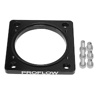 Proflow Throttle Body Adapter LS LS For Chev For Holden Commodore Billet Aluminium Natural 100mm to 4bolt 102mm PFETBLSADP3BK