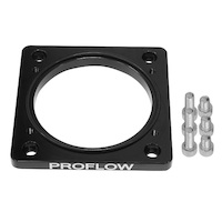 Proflow Throttle Body Adapter LS LS For Chev For Holden Commodore Billet Aluminium Natural 100mm to 4bolt 102mm PFETBLSADP3BK