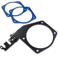 Proflow Throttle Cable Bracket Throttle Body Mounting Style LS 4 bolt Aluminium Black Anodised  PFETBN81013