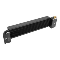 Proflow Transmission Frame Rail Oil Cooler Tube & Fin 315mm x 65mm x 45mm AN6 Male Black