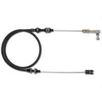 Proflow Throttle Cable, Braided Black Stainless Steel, 36 in. Long, Universal Kit
