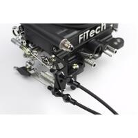 Proflow Throttle Cable Bracket Kickdown Lever Black Stainless Steel FiTech Each PFETCSB-FTEC-BK