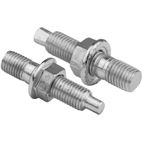Proflow Turbocharger Studs, Hex Nuts, M10x1.25 x 45mm, Stainless Steel, Natural, Set 4