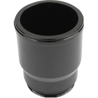 Proflow Inlet Fittings, Aluminium, 1.500 in. Hose to 1 3/16 in. Straight Cut Male, Black Anodised