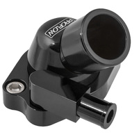 Proflow Water Neck Billet Aluminium Swivel Black Anodised 45 Degree For Holden V8 253.308 PFETH-801BK