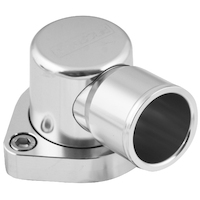 Proflow Water Neck Billet Aluminium Swivel Silver Anodised 90 Degree SB For Ford 302-351C PFETH-802S
