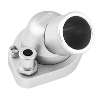 Proflow Water Neck Billet Aluminium Swivel Silver Anodised 45 Degree SB For Ford 289-351W PFETH-804S