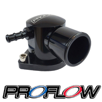 Proflow Water Neck Billet Aluminium Black Anodised 90 Degree Swivel For Ford Barra 4.0L EF-FG XR6