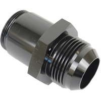 Proflow Inlet Fittings Aluminium -16 AN Male to 1 3/16 in. Straight Cut Male Black Anodised PFETH-816BK