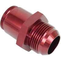 Proflow Inlet Fittings Aluminium -16 AN Male to 1 3/16 in. Straight Cut Male Red Anodised PFETH-816R