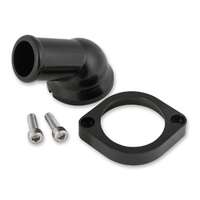 Proflow Water Neck Thermostat Housing Cast Aluminum Black 45 Degree Swivel For Chev For Holden LS Each PFETH-R8937BK
