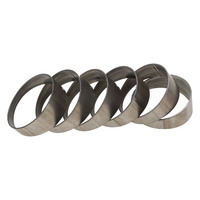 Proflow Pie Cut Round Tubing Titanium 2.5 in. 90 deg cut 15 degree 6 pcs set PFETI-PC250-90