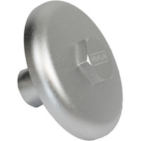 Proflow Oil Filter Sandwich Block Off Plate Aluminium For Holden V8 13/16in. -16 Silver PFETOP4