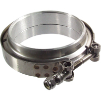 Proflow V-Band Exhaust Clamp, Aluminium, Natural, 3.50 in. O.D. Pipe, Kit