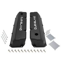 Proflow Valve Covers, Tall Cast Aluminium, Black, Small Block Ford 302, 351C, Pair