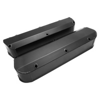 Proflow Valve Covers Tall Fabricated Aluminum Black Powdercoat For Ford Small Block 289 351W Pair PFEVC-6344