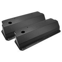 Proflow Valve Covers Tall Fabricated Aluminum Black Powdercoat For Ford Small Block 302 351C Pair PFEVC-6345