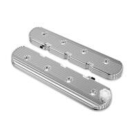 Proflow Valve Covers Tall Cast Aluminium LS For Chev For Holden Commodore Engines Vintage Series Finned Polished PFEVC-8580P