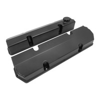 Proflow Valve Covers Fabricated Aluminium Billet Base For for Holden V8 Late VN-VT 304/308 Black PFEVC-911BK