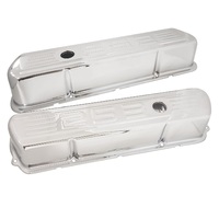Proflow Valve Covers Steel Tall Chrome For Holden Commodore 253 Logo Pair PFEVC-940