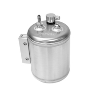 Proflow Vacuum Reservoir Brake Fabricated Aluminium Raw Finish 126mm Diameter Check Valve & Hardware  PFEVT500