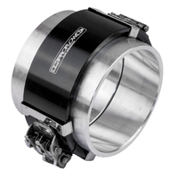 Proflow Tubing Coupler, Quick Release Clamp Assembly, Black Anodised, 3.50in, Each