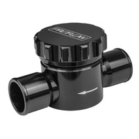 Proflow Coolant Filter Inline with Cap Billet Aluminium Black Anodised 1.500 in. Inlet 1.500 in. Outlet Kit