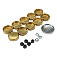Proflow Freeze Welch plugs, Brass, For Chevrolet, Small Block, 400, Kit