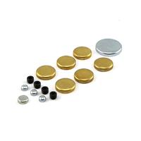 Proflow Freeze Welch plugs, Brass, For Ford, 221-302, 351W, Kit