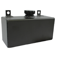 Proflow Windshield Washer Reservoir Universal Fabricated Aluminium 100x 210 x 82mm Black Powder Coat PFEWTH2BK