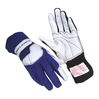 Proforce Safety Driving Gloves Pro 5 Racing Double Layer Nomex Blue FIA Large Pair