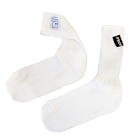 Proforce Fire Retardant Socks SFI 3.3 & FIA Rated Nomex White Mens Large Pair