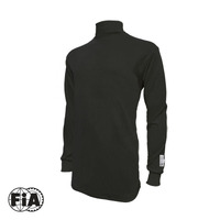 Proforce Fire Retardant Underwear Shirt Full Length Nomex Black SFI 3.3/5 FIA 8856-2000 Men's Medium Each