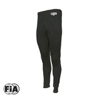 Proforce Fire Retardant Underwear Pants Full Length Nomex Black SFI 3.3/5 FIA 8856-2000 Men's Medium Each
