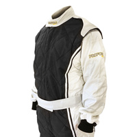 Proforce Driving Suit Lightweight Racing Suit Triple Layer FIA Advanced 100% Nomex Fabric and Inner Knit Black/Gray XXX Large