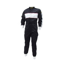 Proforce Safety Driving Suit One-Piece Single Layer Pyrovatex Small Black/White Strip