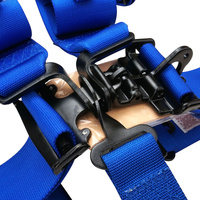 Proforce Safety (SFI Date Ending june 2024/25) Racing Harness SFI 16.1 5 Point Latch Individual-Type Bolt-In Floor or Roll Bar Mount Blue