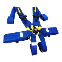 Proforce Racing Harness SFIFIA & CAMS Approvedexp 2024/25 6 Point Camlock Individual-Type Bolt-In Floor or Roll Bar Mount Blue Each