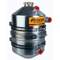 Peterson Dry Sump Oil Tank 3 Gal (11.35 L), Single Scavenge Inlet, 16" H X 9" O.D
