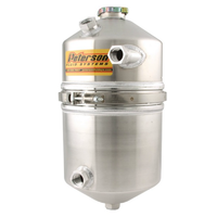 Peterson Dry Sump Oil Tank 4 Gal (15.0 L), Dual Scavenge Inlet, 19" H X 9" O.D