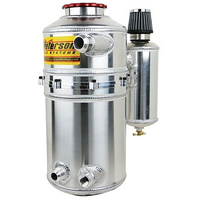 Peterson Drag Dry Sump Oil Tank1.5 Gal (5.7 L) 16" H X 7" O.D, Single Return, with Catch Can Male Breathers