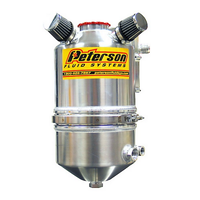 Peterson Late Model Dry Sump Oil Tank3 Gal (11.35 L), Single Return With Filter