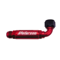 Peterson Dry Sump 90° Inline Scavenge Filters -12 AN Male, Use On Dry Sump