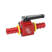 Peterson Small Body Inline Ball Valve -6 AN To -6 AN Male Push-On