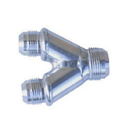 Peterson Aluminium Tube Y-Manifold -12 to -10 -10 AN