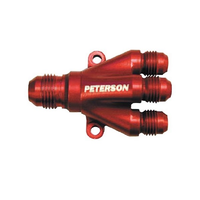 Peterson Billet 4 Way Manifold -8 AN X -6 AN X -6 AN X -6 AN
