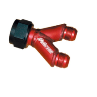 Peterson Radiator Y Manifold -20 AN Female To X 2 -12 AN Male