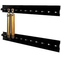 Pit Pal 12 Unit Aluminium Shock Rack Black 33"W x 4.5"H x 2.75"D