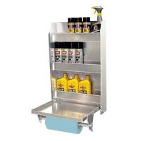Pit Pal Medium Trailer Cabinet with Fold Down Work Tray 18.75"W x 30"H x 5.5"D