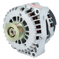 Powermaster Natural GM Style AD Alternator 215 Amps 2 Pin VR 6-Groove Pulley 